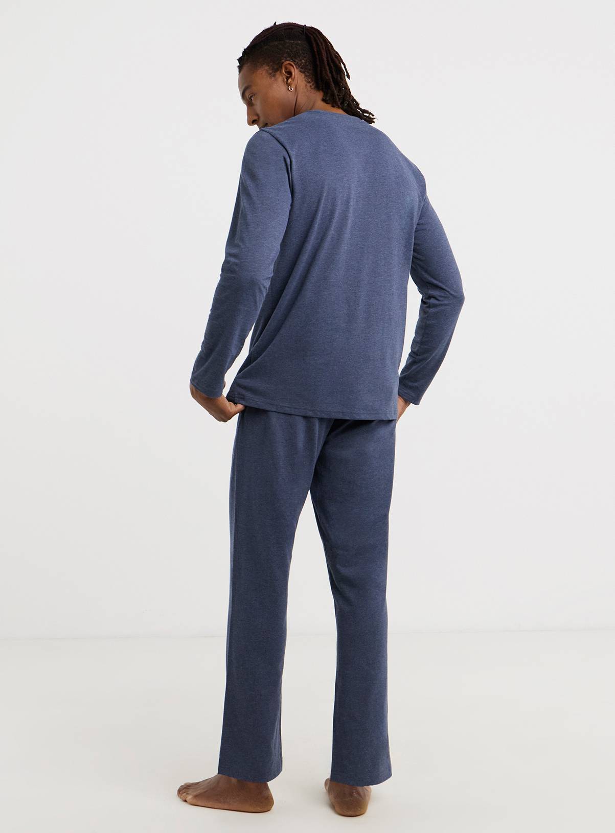 JACAMO 2 Pack Long Sleeve Open Hem Pyjamas L - Image 2